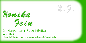 monika fein business card