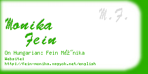 monika fein business card